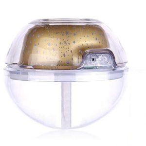 Crystal Night Light Projection Humidifier - Gold